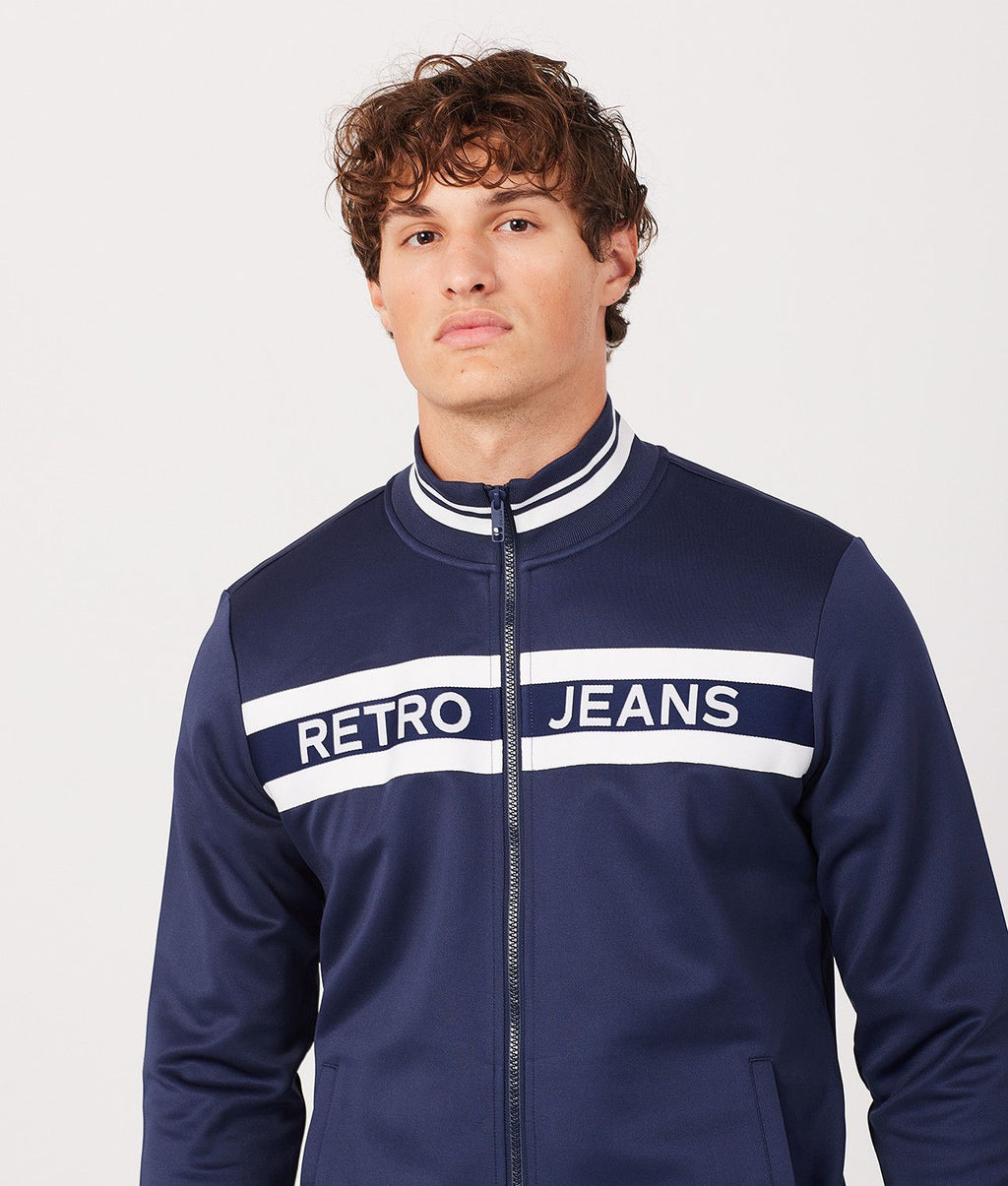 WILL ZIPUP JOGGING TOP, BLUE