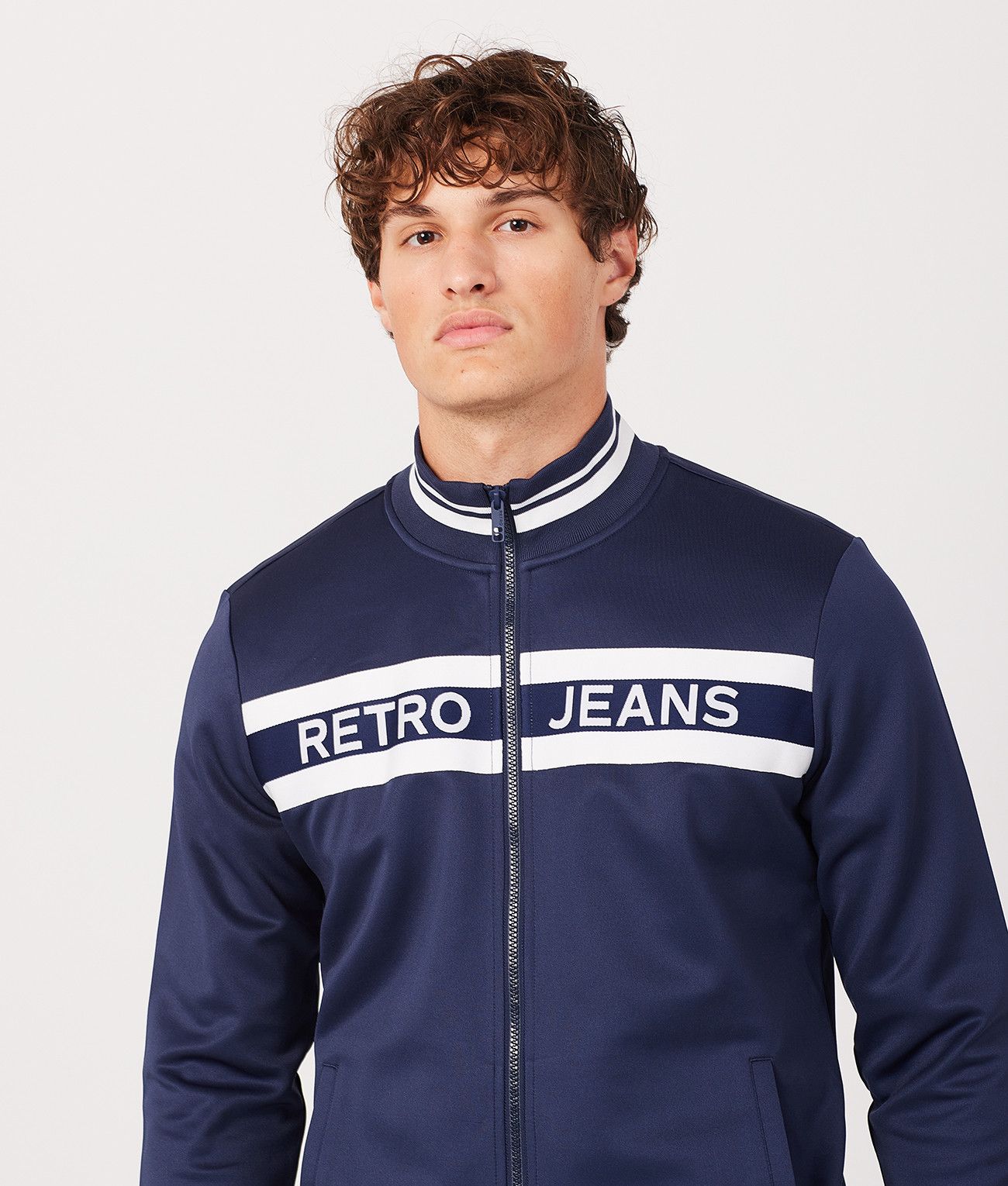 WILL ZIPUP JOGGING TOP, BLUE