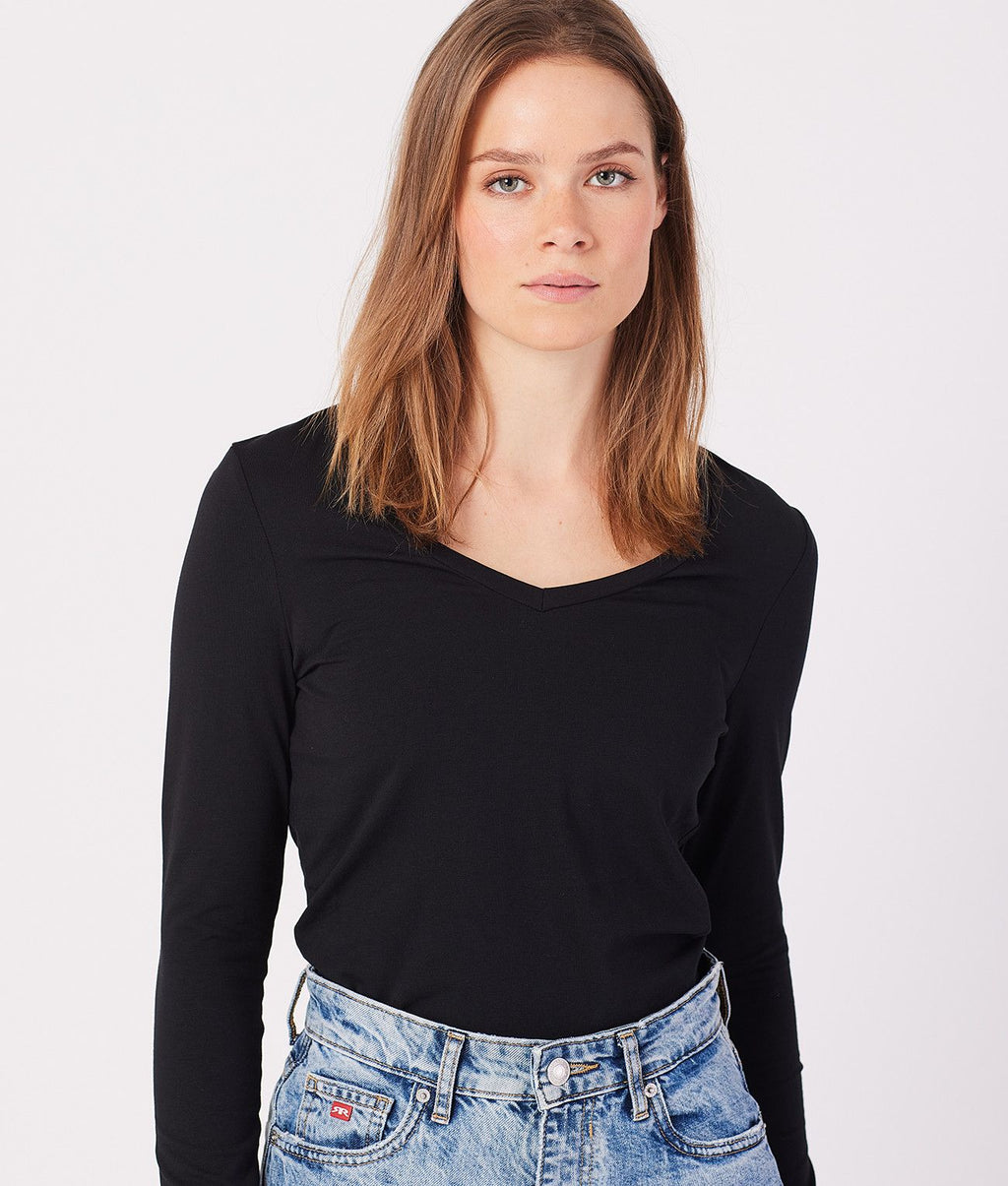 HAILEY L.S.TOP, BLACK