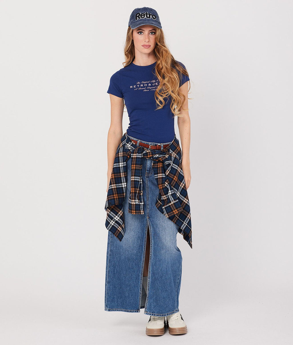 NOREEN T-SHIRT, DARK BLUE