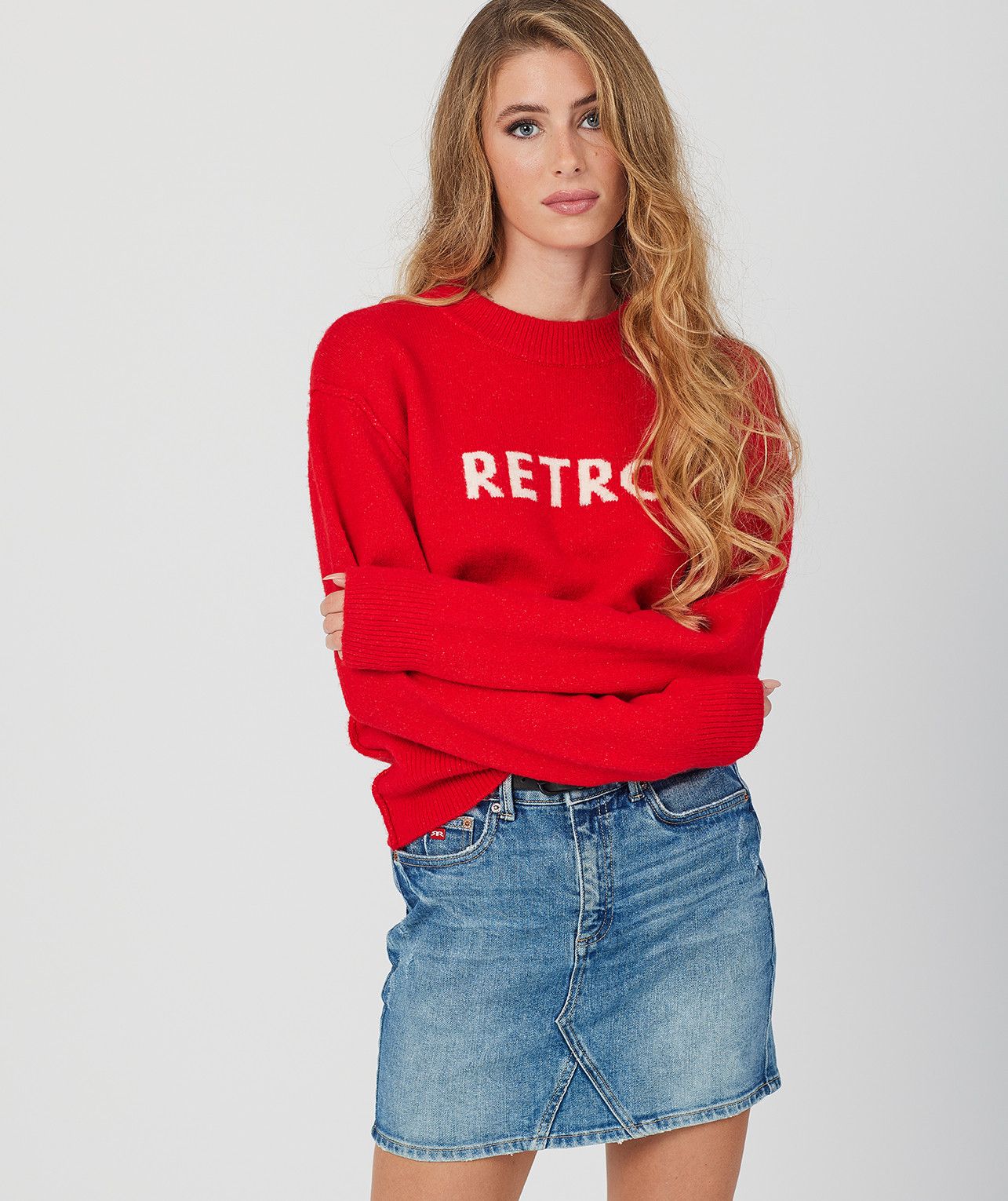 HAILEY SWEATER, RED