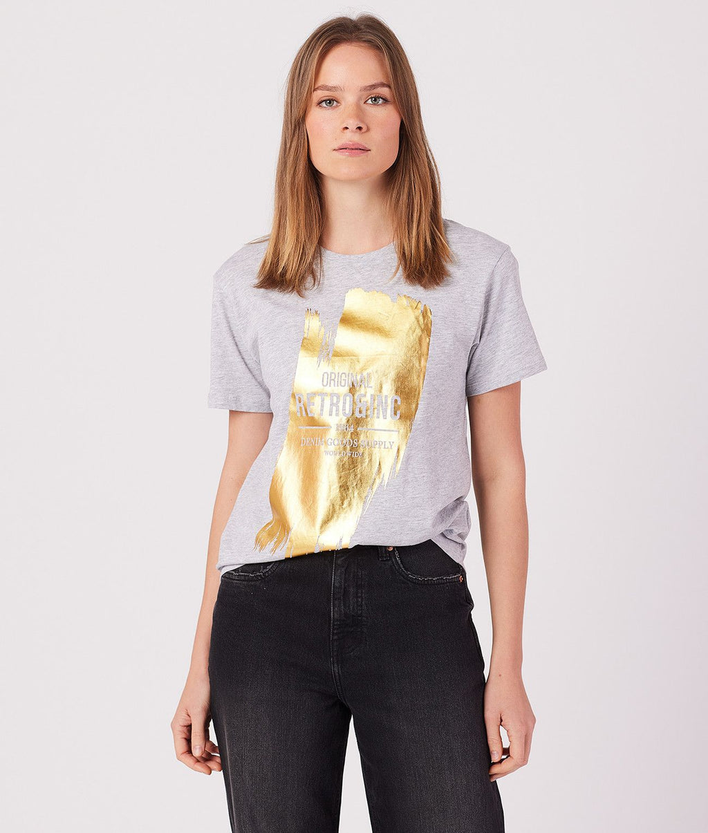 MARTHA T-SHIRT, GREY MELANGE