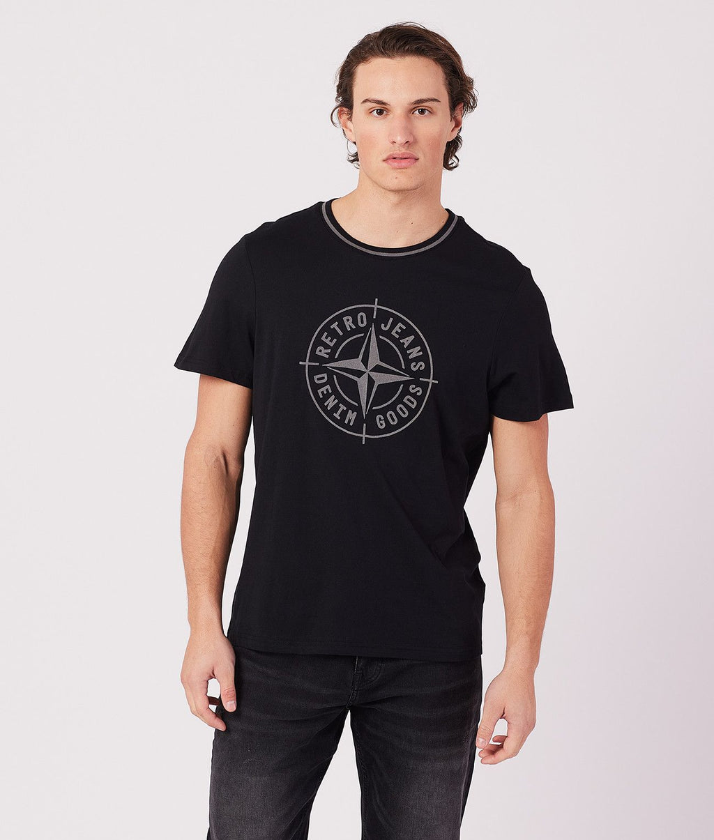 DENNIS T-SHIRT, BLACK