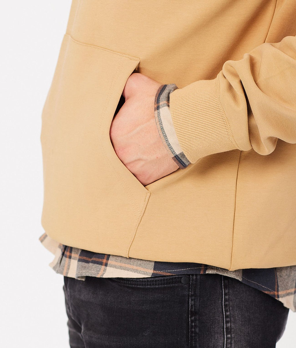 GREGORY HOODIE JOGGING TOP, SAND