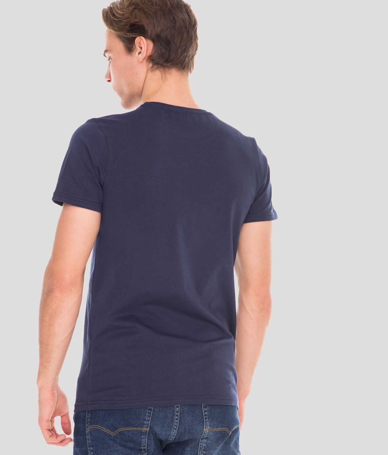 EDDIE ROUND T-SHIRT, DARK BLUE