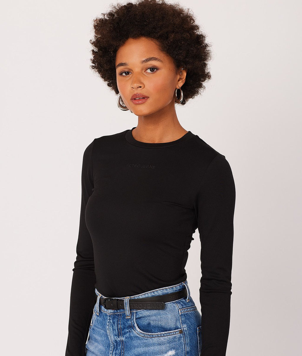 FRANCHESKA L.S.TOP, BLACK