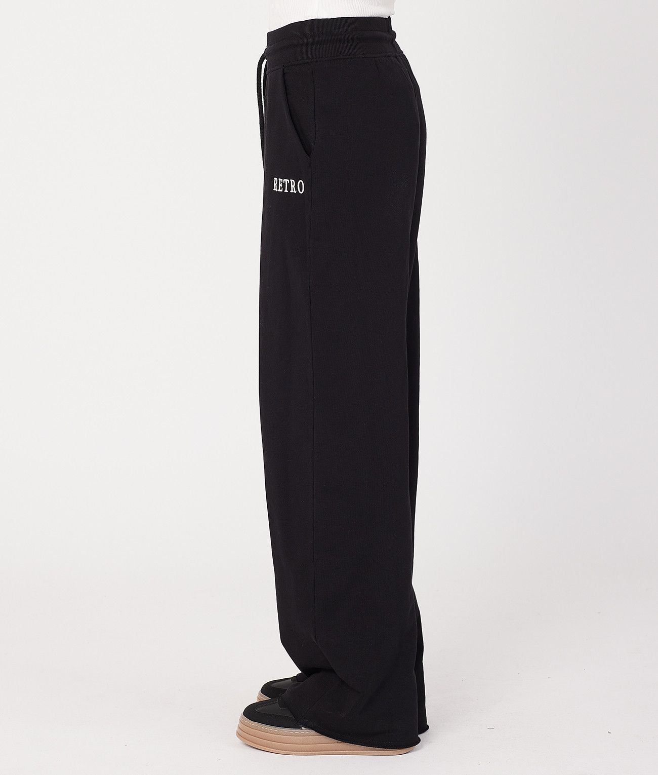MILAGROS JOGGING BOTTOM, BLACK