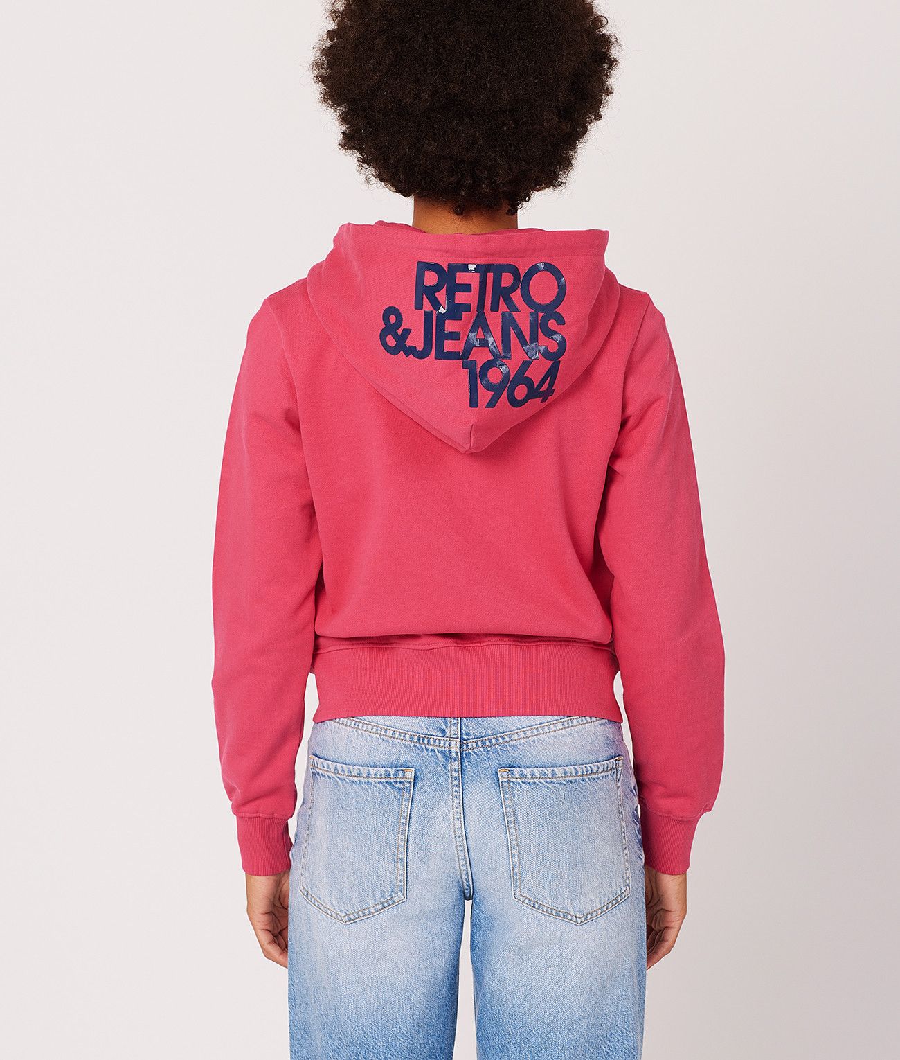 ANITA ZIP HOODIE JOGGING TOP, PINK