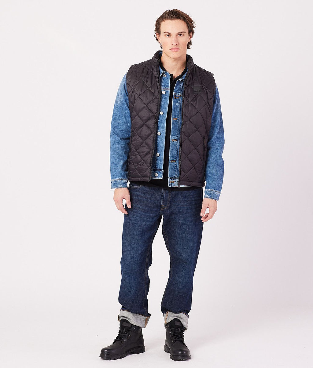 AARON VEST, BLACK