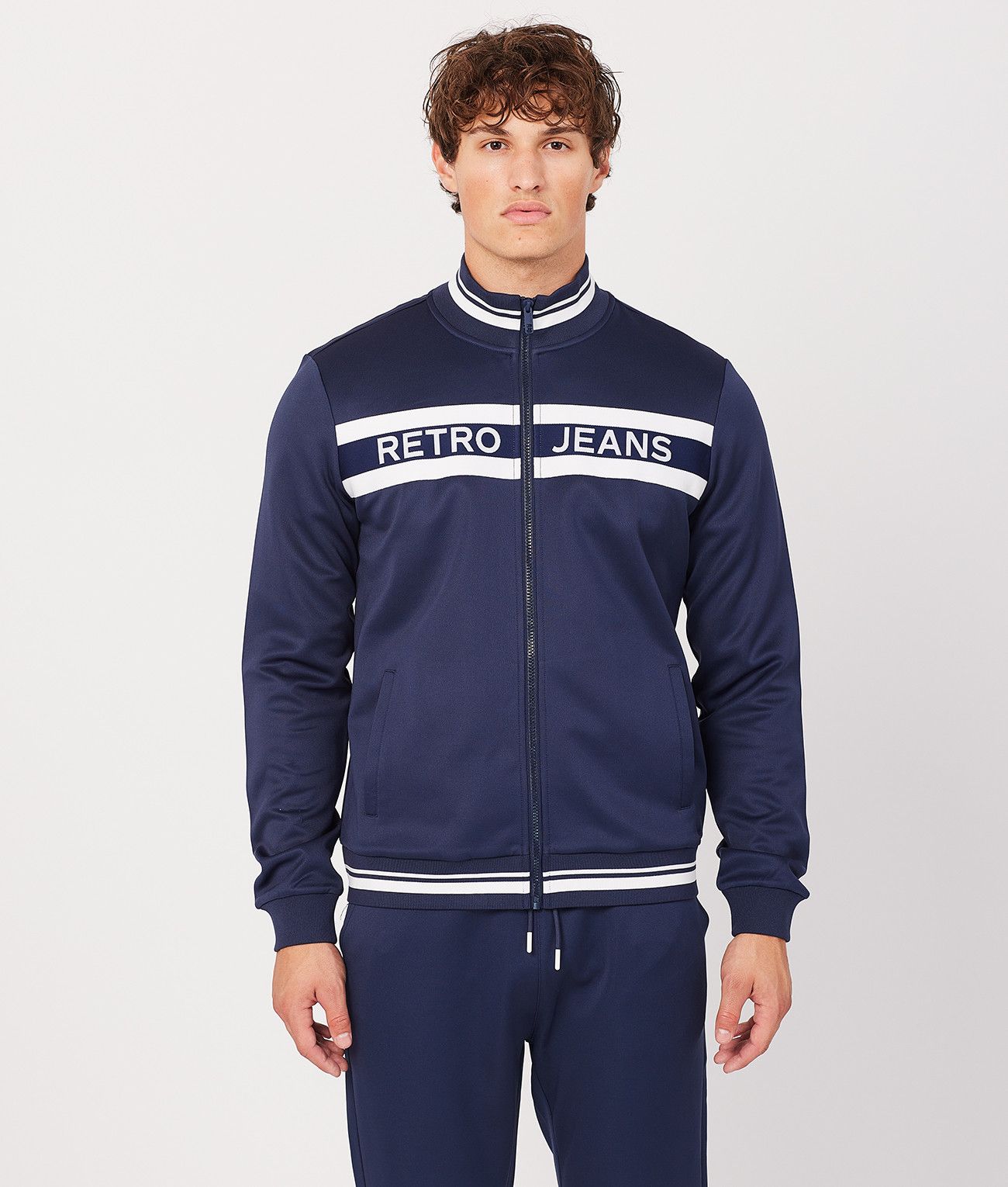 WILL ZIPUP JOGGING TOP, BLUE