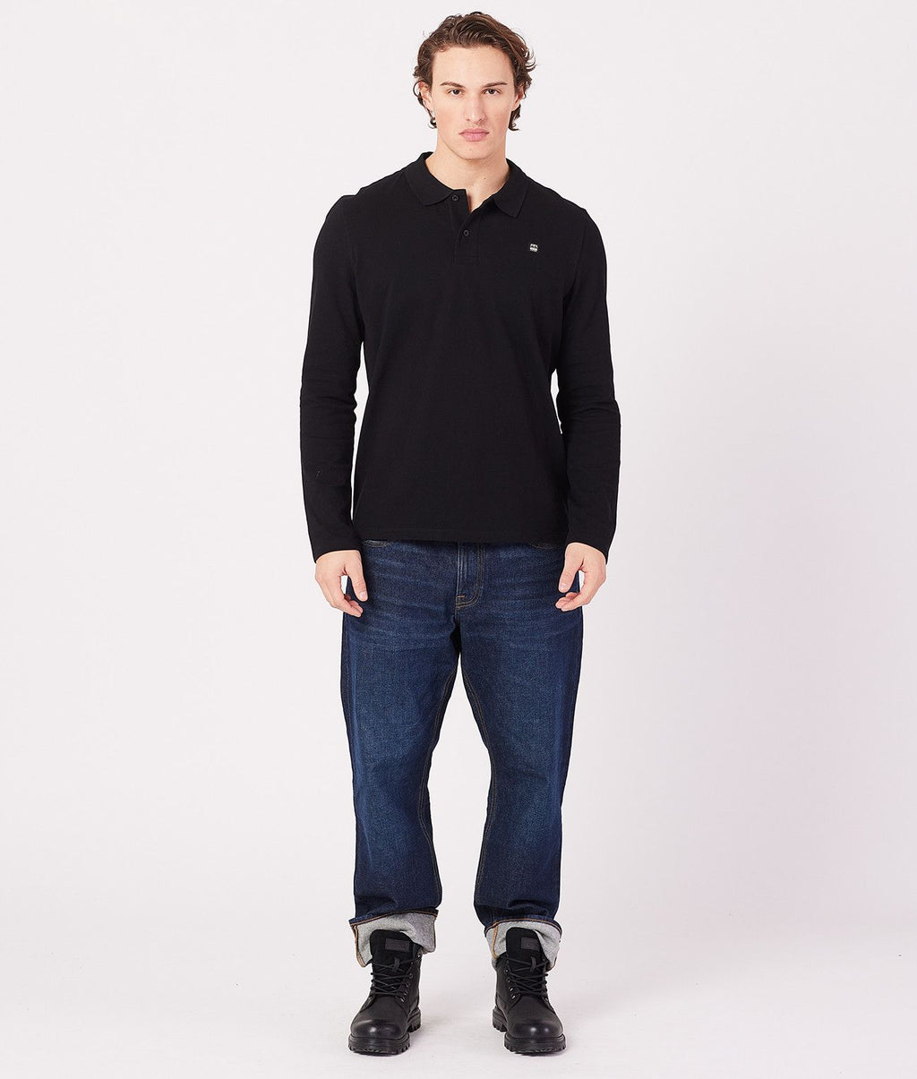 CLOVIS LONG POLO, BLACK