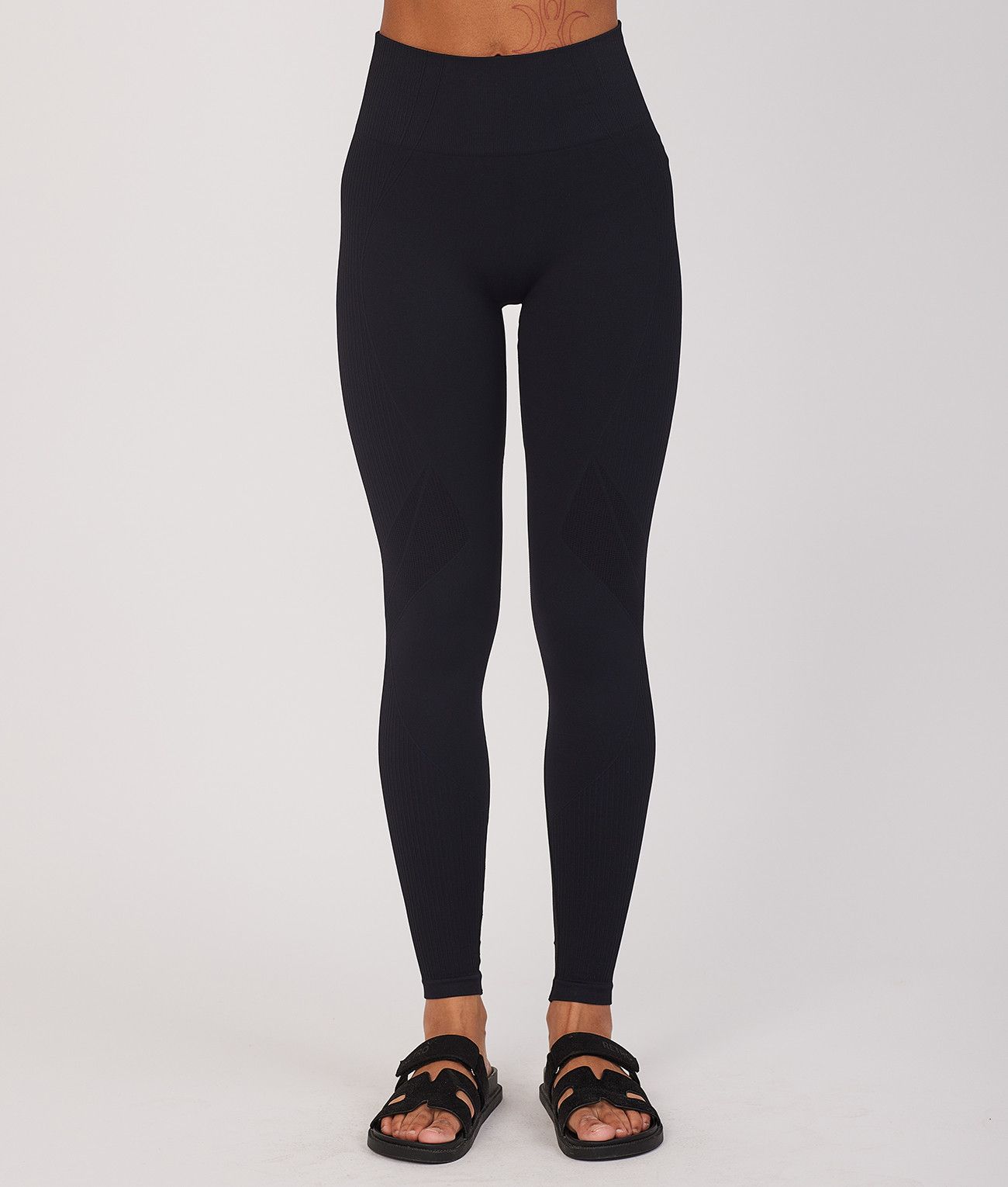 SOLEIL NŐI LEGGINGS, FEKETE