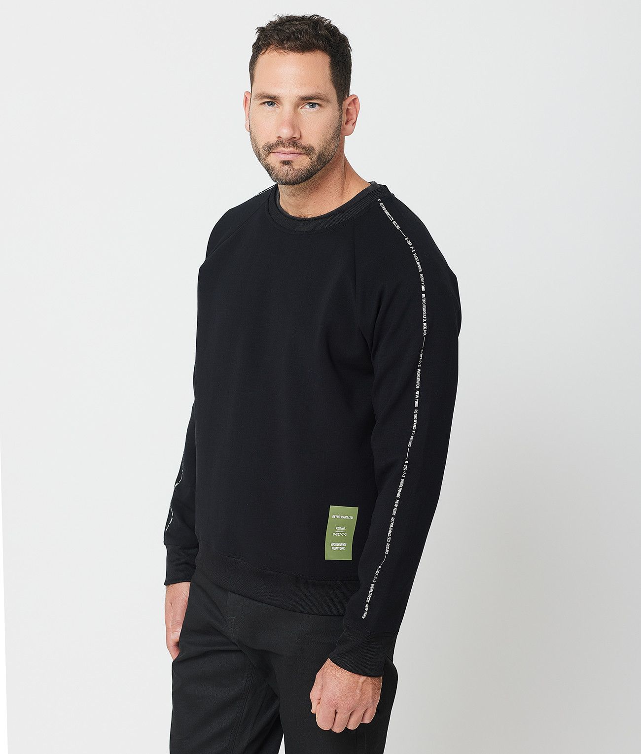 BALDY FÉRFI PULÓVER, FEKETE