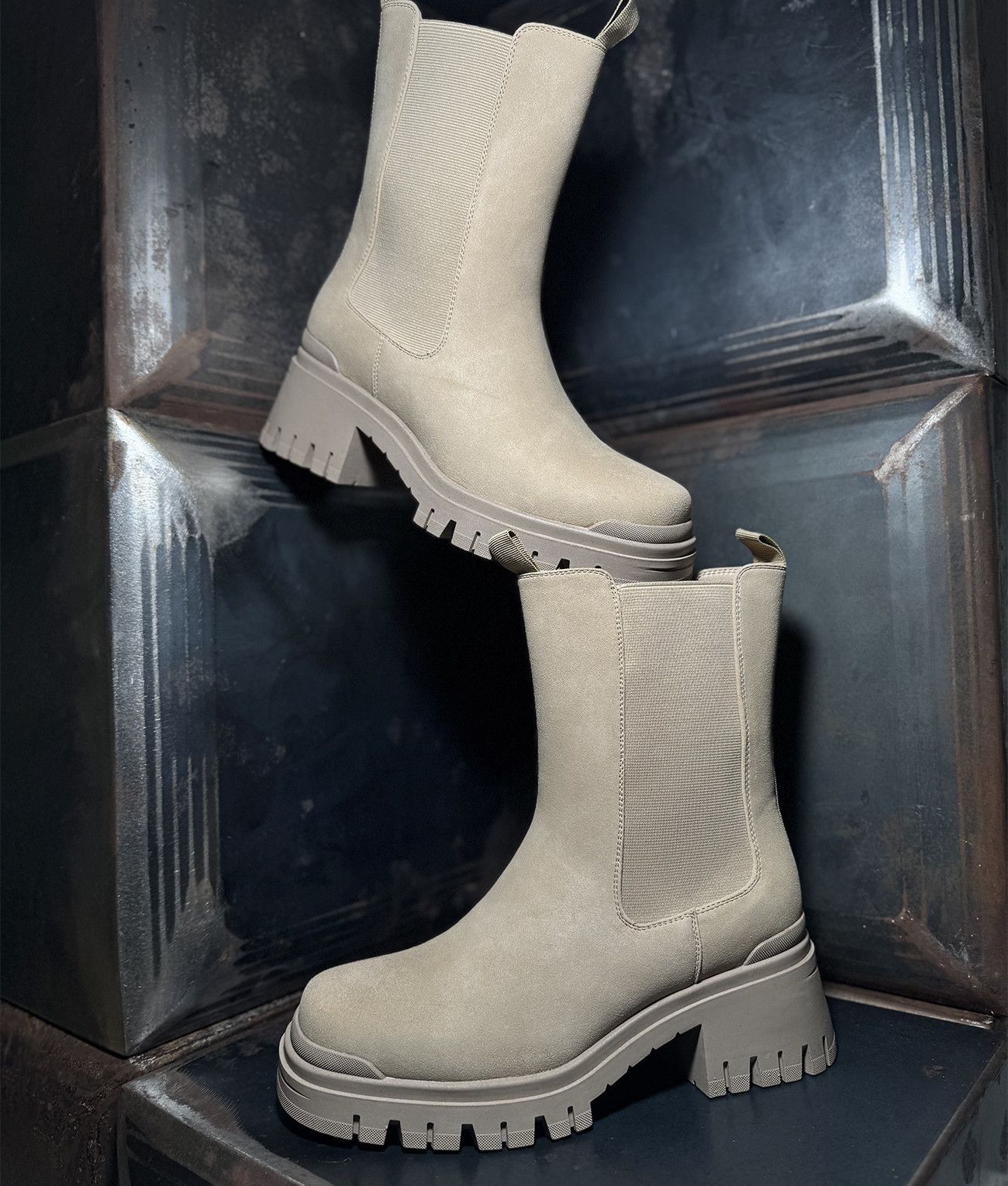 DIANA BOOTS BOOTS, BEIGE