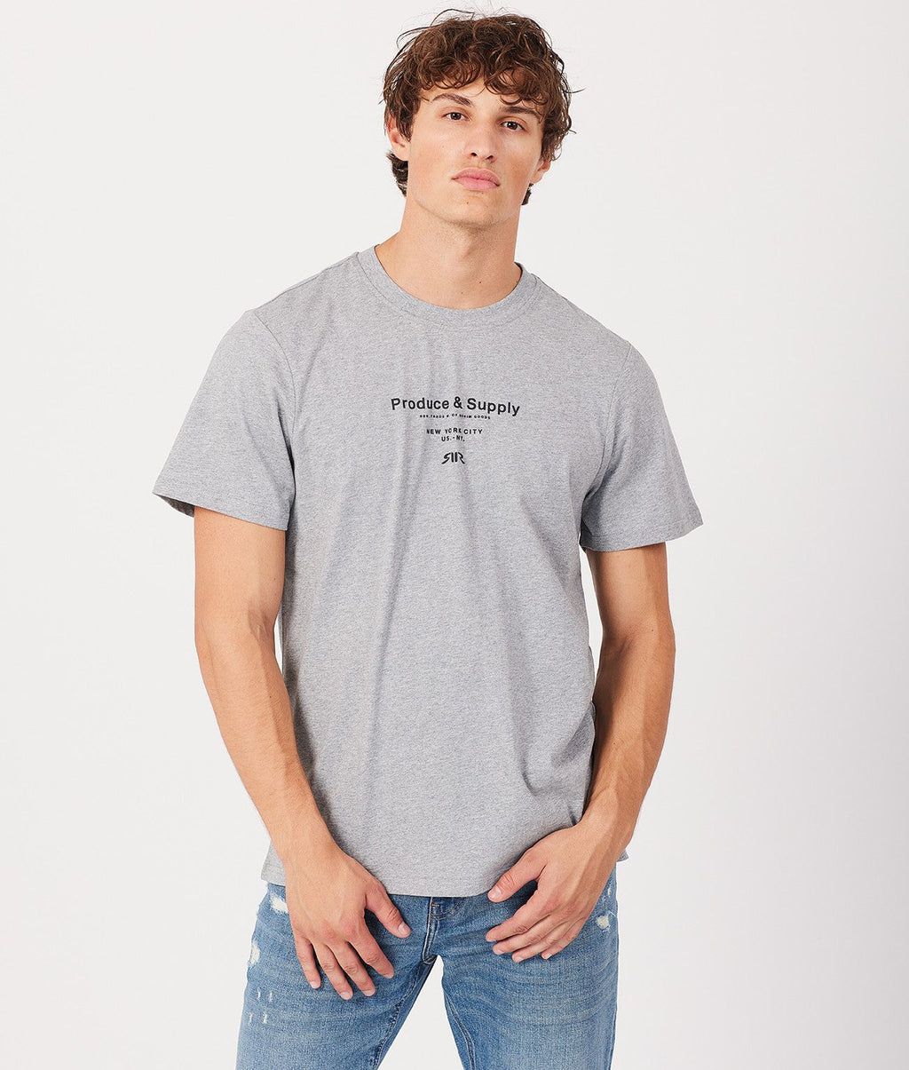 GREGORY T-SHIRT, GREY MELANGE