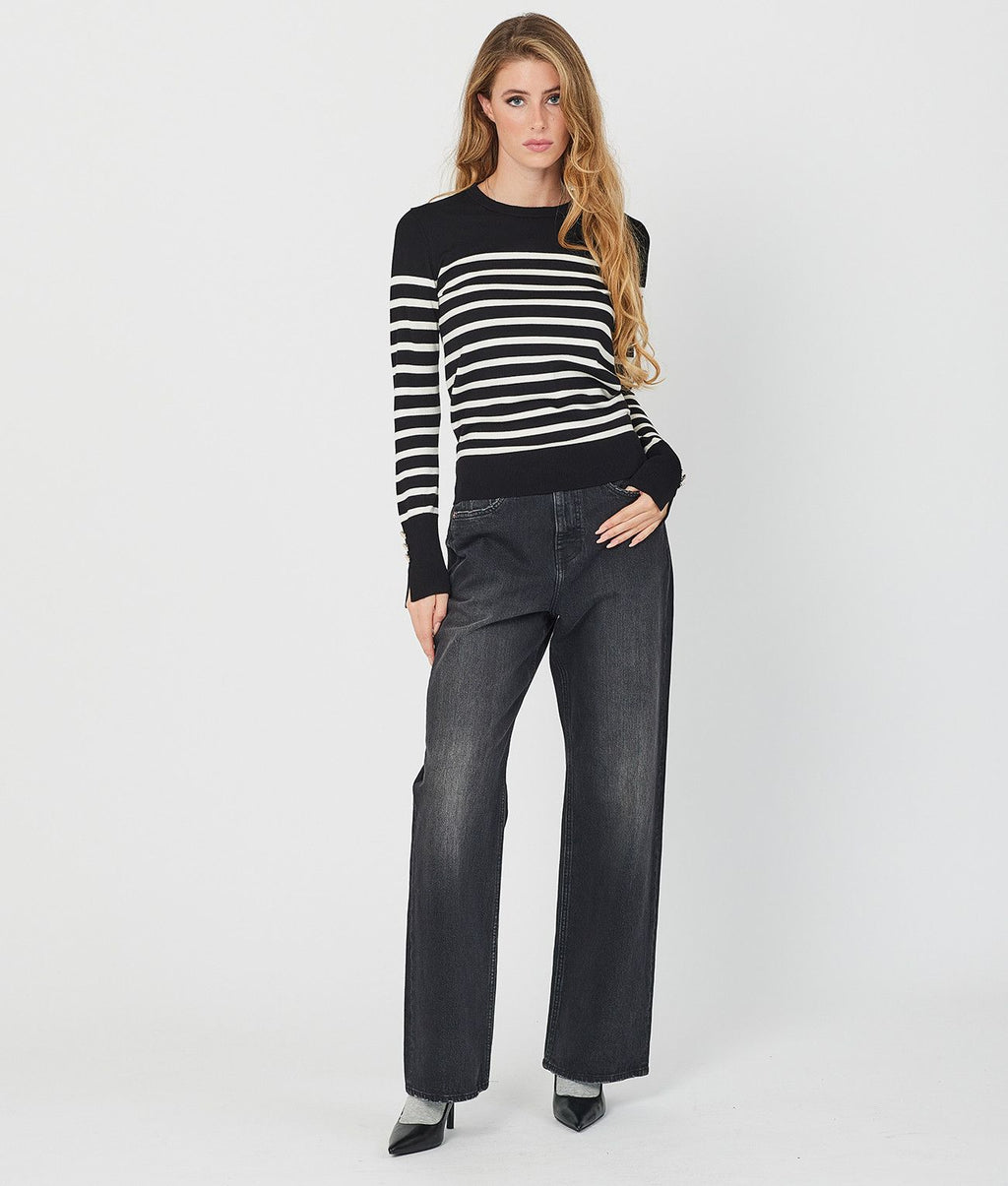 IZZY SWEATER, BLACK