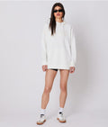 CLEO KAPUCNIS MELEGÍTŐFELSŐ, OFFWHITE