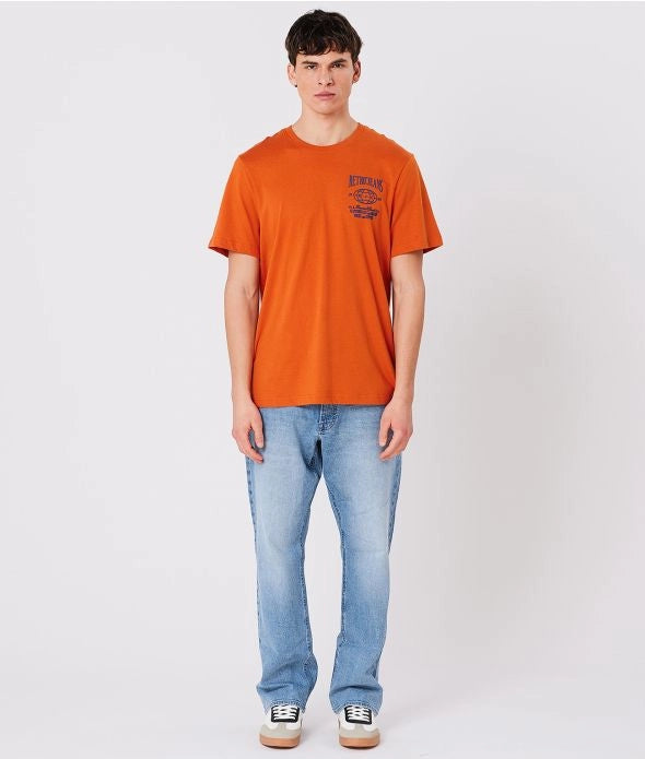FISTO T-SHIRT, DARK ORANGE