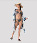 LAGUNA KIMONO DRESS, OVERPRINTED