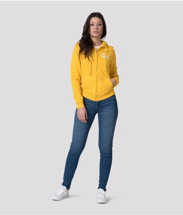 ANNA OUT NŐI CIPZÁROS MELEGÍTŐ PULÓVER, SÁRGA