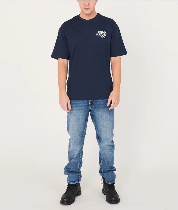 LUCAS T-SHIRT, DARK BLUE