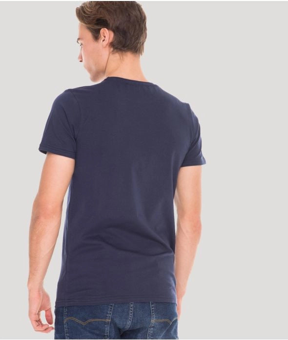 EDDIE ROUND T-SHIRT, DARK BLUE