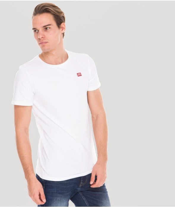 EDDIE ROUND T-SHIRT, WHITE