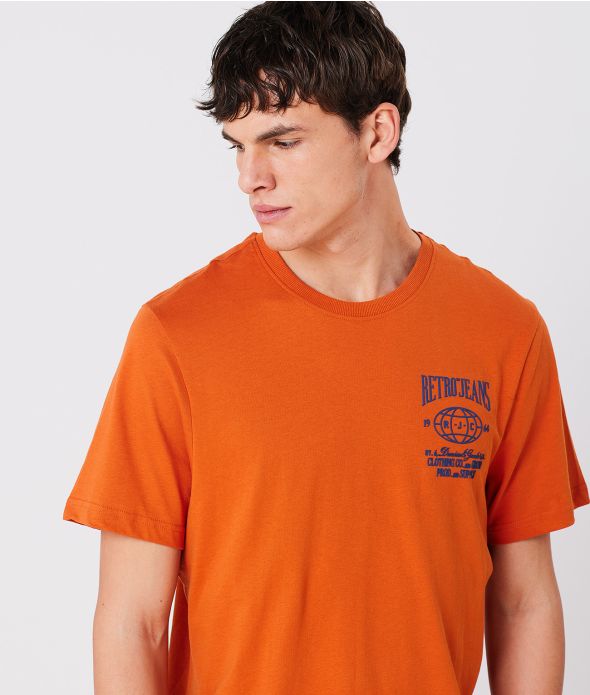 FISTO T-SHIRT, DARK ORANGE