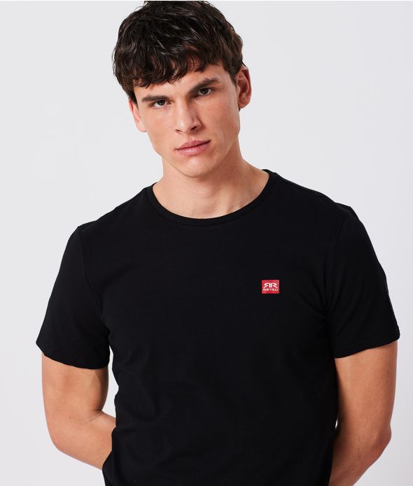 EDDIE ROUND T-SHIRT, BLACK