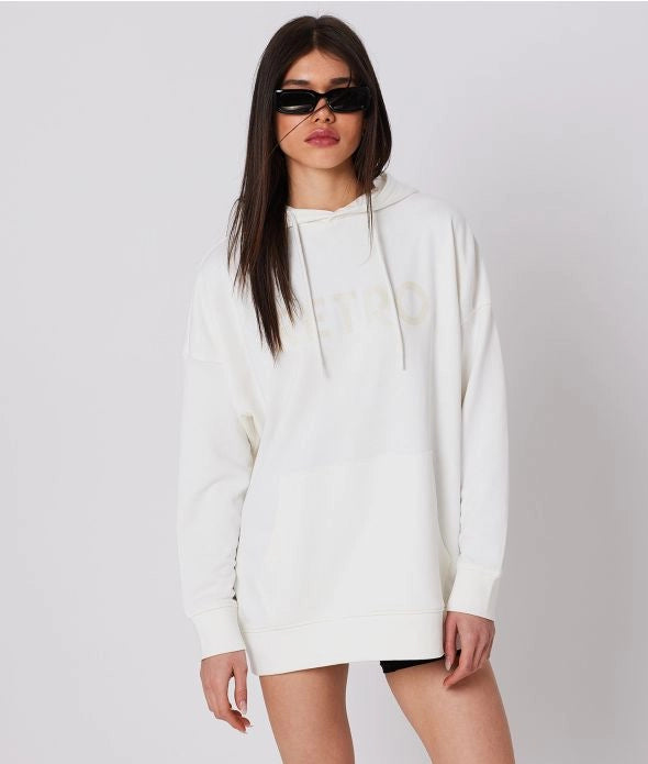 CLEO KAPUCNIS MELEGÍTŐFELSŐ, OFFWHITE