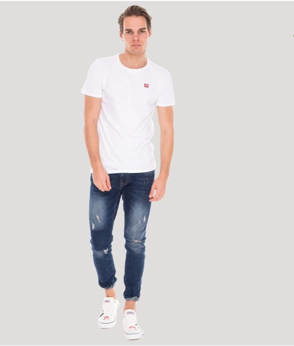 EDDIE ROUND T-SHIRT, WHITE