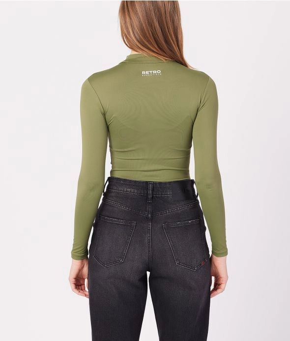 SWAN NŐI HOSSZÚ UJJÚ BODY, KHAKI