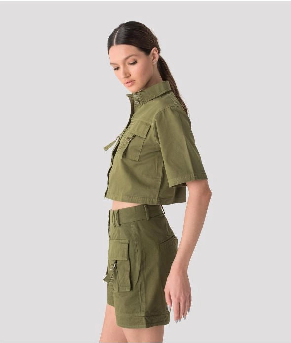 SANTA ANA SHIRT BLOUSE, KHAKI